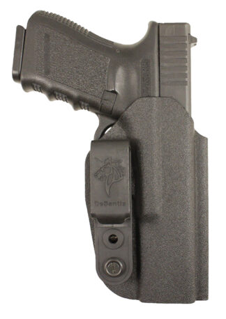DeSantis Slim-Tuk 137KJY1Z0 Ambidextrous IWB Belt Holster, Black Kydex, 1.75 in Clip