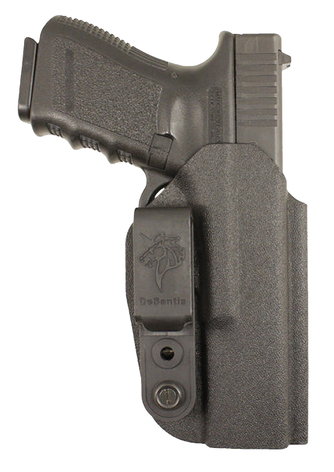 DeSantis Slim-Tuk 137KJY1Z0 Ambidextrous IWB Belt Holster, Black Kydex, 1.75 in Clip