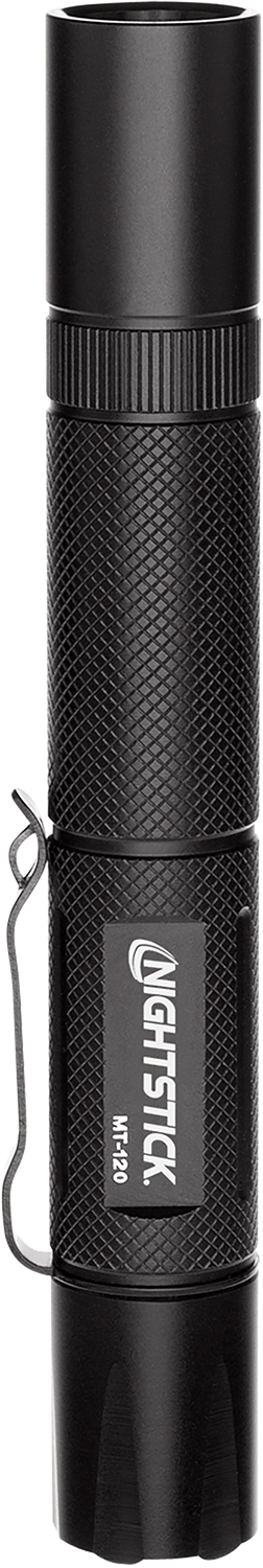 Bayco Nightstick MT120 Mini-TAC 200 Lumen White LED Flashlight, Black Hard Anodized Aluminum