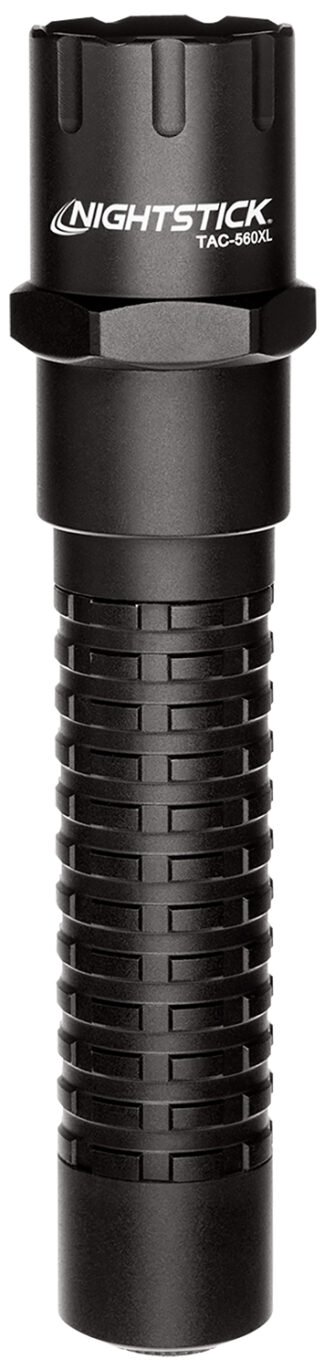 Bayco Nightstick TAC560XL Rechargeable Tactical Flashlight, 140/350/800 Lumens, Matte Black