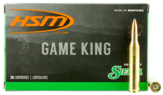 HSM 25-06 Remington 100 gr Sierra GameKing Spitzer Boat-Tail, 20 Rounds Per Box