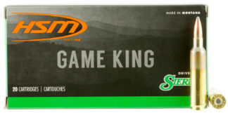 HSM Game King 6.5 x 284 Norma 140 gr Sierra GameKing Spitzer Boat-Tail, 20 Rounds
