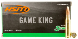 HSM Game King 7mm-08 Rem 160 gr Sierra GameKing Spitzer Boat-Tail (20 Rounds)