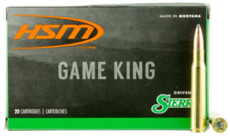 HSM 30843N .308 Win 180 gr GameKing Spitzer Boat Tail Hunting Ammo (20 Rounds)
