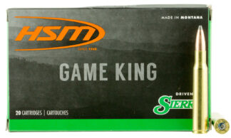 HSM 300641N 30-06 Springfield 180 gr Sierra GameKing Spitzer Boat Tail, 20 Rounds