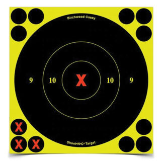 Birchwood Casey Shoot-N-C 6" X-Bullseye Target, 60-Pack, Self-Adhesive