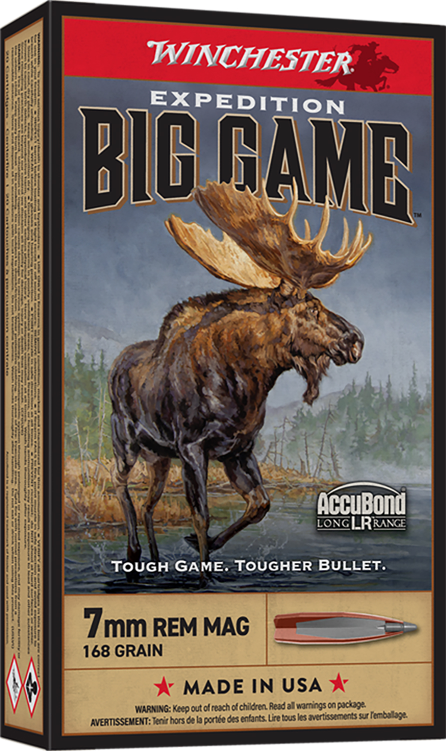 Winchester Expedition Big Game Long Range 7mm Remington Magnum 168gr Nosler AccuBond, 20 Rounds