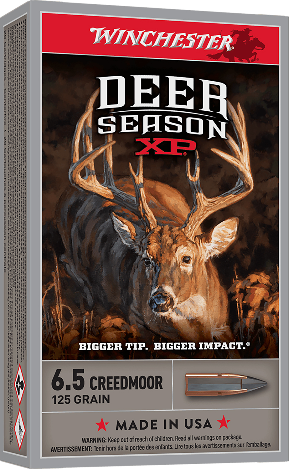 Winchester Deer Season XP 6.5mm Creedmoor 125 gr Extreme Point Poly Tip Ammo (20 Rounds)