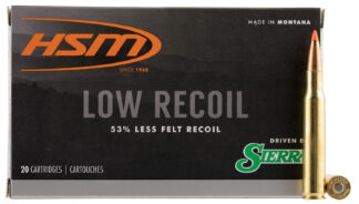 HSM Low Recoil 30-06 Springfield 150 gr Orange Polymer Tip Hunting Ammo (20 Rounds)