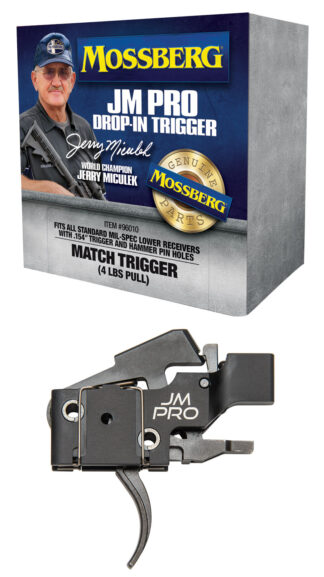 Mossberg JM Pro MMR Pro Match Trigger, Adjustable Overtravel, Drop-In, 4 lb Pull (.223 Rem/5.56 NATO)