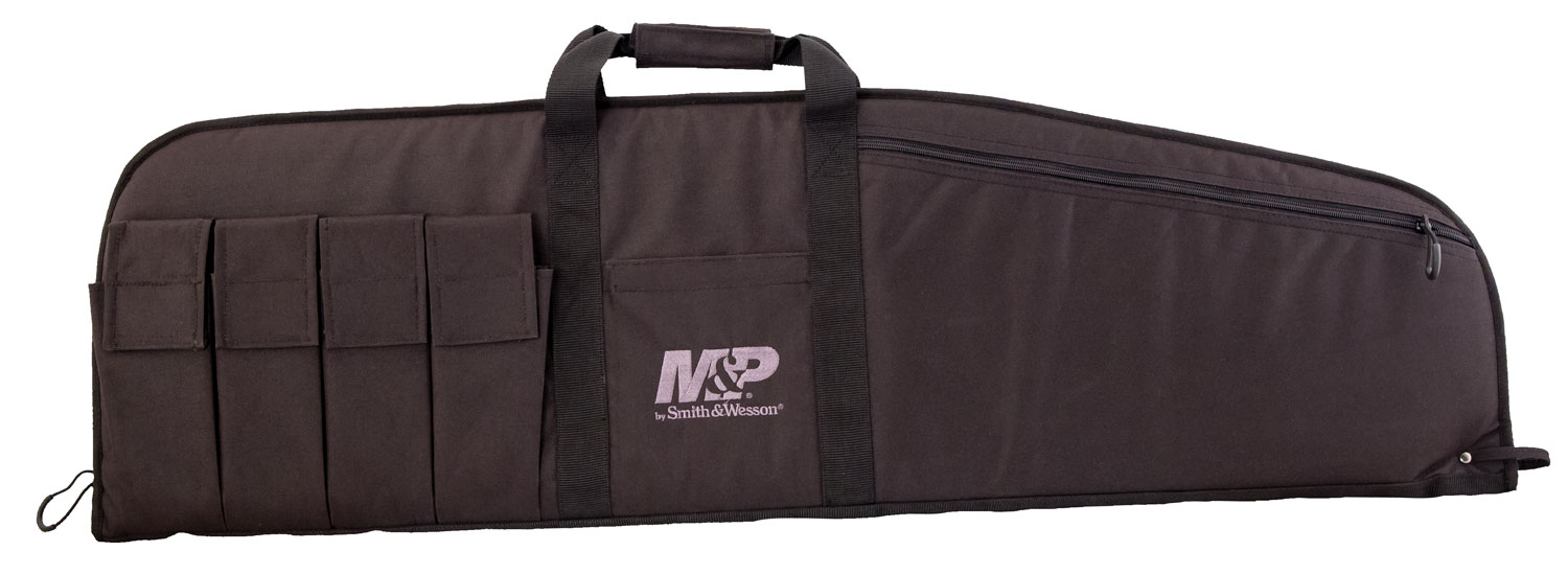 M&P Accessories 110015 Duty Series Medium Rifle/Shotgun Case, Black Nylon, Foam Padding