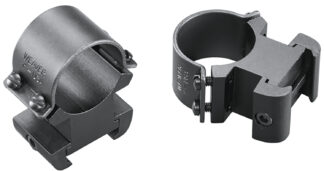 Weaver 49145 Sure Grip Windage Adjustable Scope Ring Set, Weaver Mount, 1 in Extra High, Matte Black