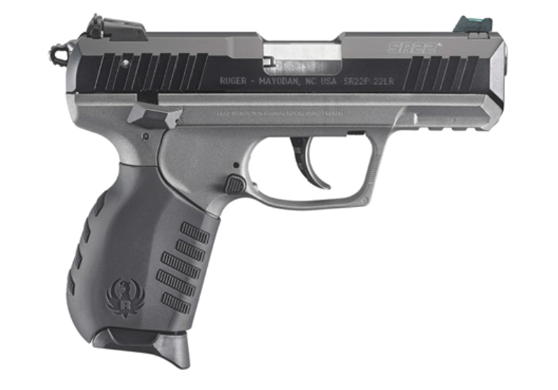 Ruger SR22 .22LR 3.5 in Black/Tungsten Grey Semi-Auto with Adj 3-Dot Sights