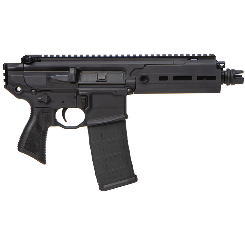 SIG Sauer PMCX Rattler 5.56 NATO 5.5 in Black AR Pistol, Folding PCB Stock, 30 Rounds
