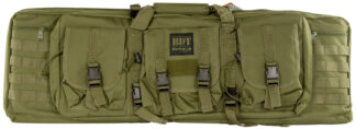 Bulldog Cases BDT Tactical Rifle Case, Green Nylon, 37 in Length