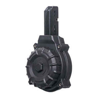 ProMag DRMA10 9mm Colt-Style AR-15 SMG Drum Magazine, 50rd, Black Polymer