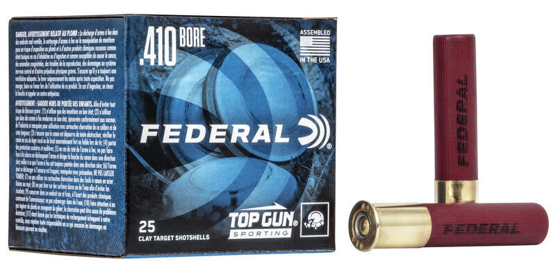 Federal Top Gun Sporting .410 Bore 2.75 in 1/2 oz #9 Shot 25 Rounds Per Box