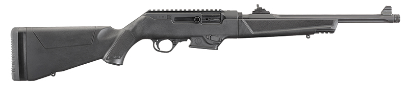 Ruger PC Carbine 9mm 16.12 in Threaded Barrel, 17+1 Rounds, Black Synthetic