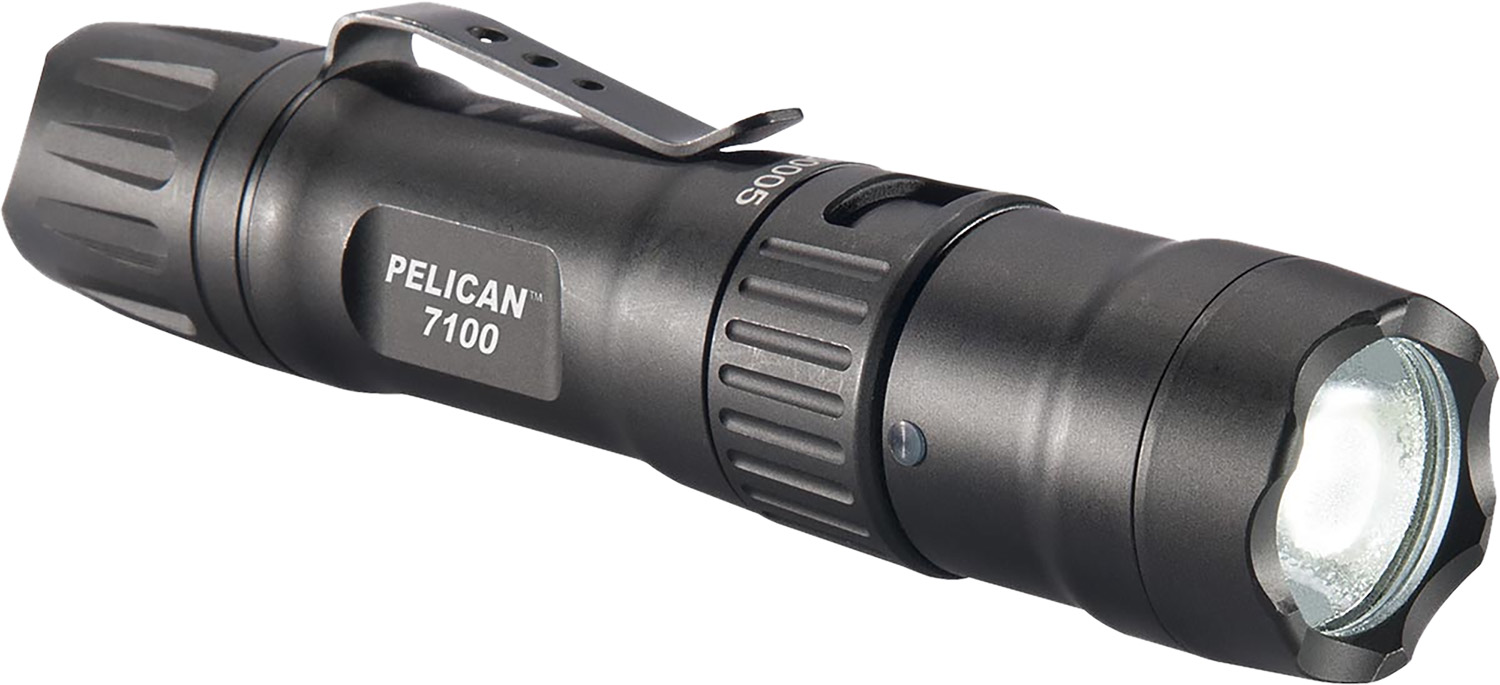 Pelican 7100 Tactical Light 695/348/33 Lumens, Black Anodized