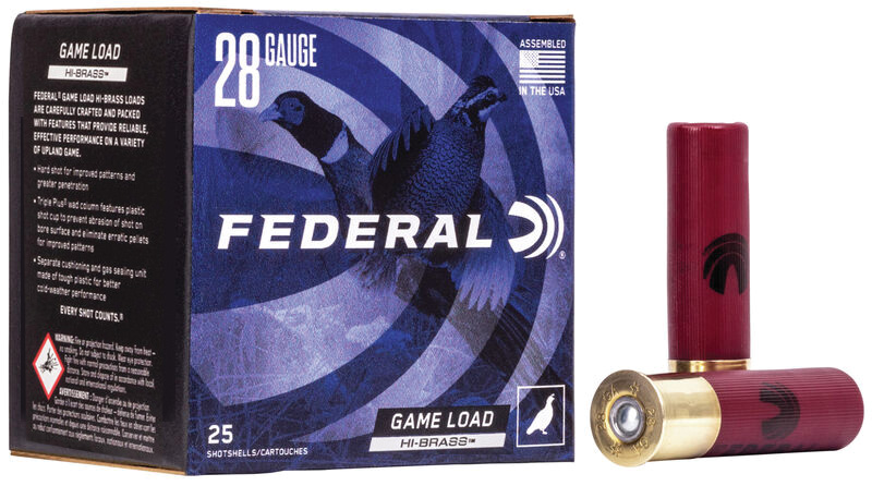 Federal Game-Shok Hi-Brass 28 Gauge 2.75 in #5 Shot 1 oz 25 Rounds