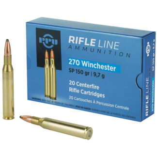 PPU .270 Winchester 150-Grain Soft Point, 20-Round Box