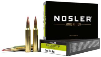 Nosler Ballistic Tip 7mm Remington Magnum 150 Grain BT Ammunition, 20 Rounds