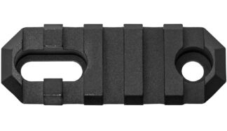 GrovTec Picatinny Keymod Rail 2.2 in 5 Slot Stock AR Black Hard Anodized