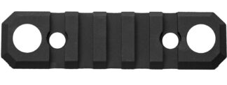 GrovTec GTSW231 Picatinny Keymod Rail, 3.1 In, 5 Slot, Push Button Bases, Black Hard Anodized