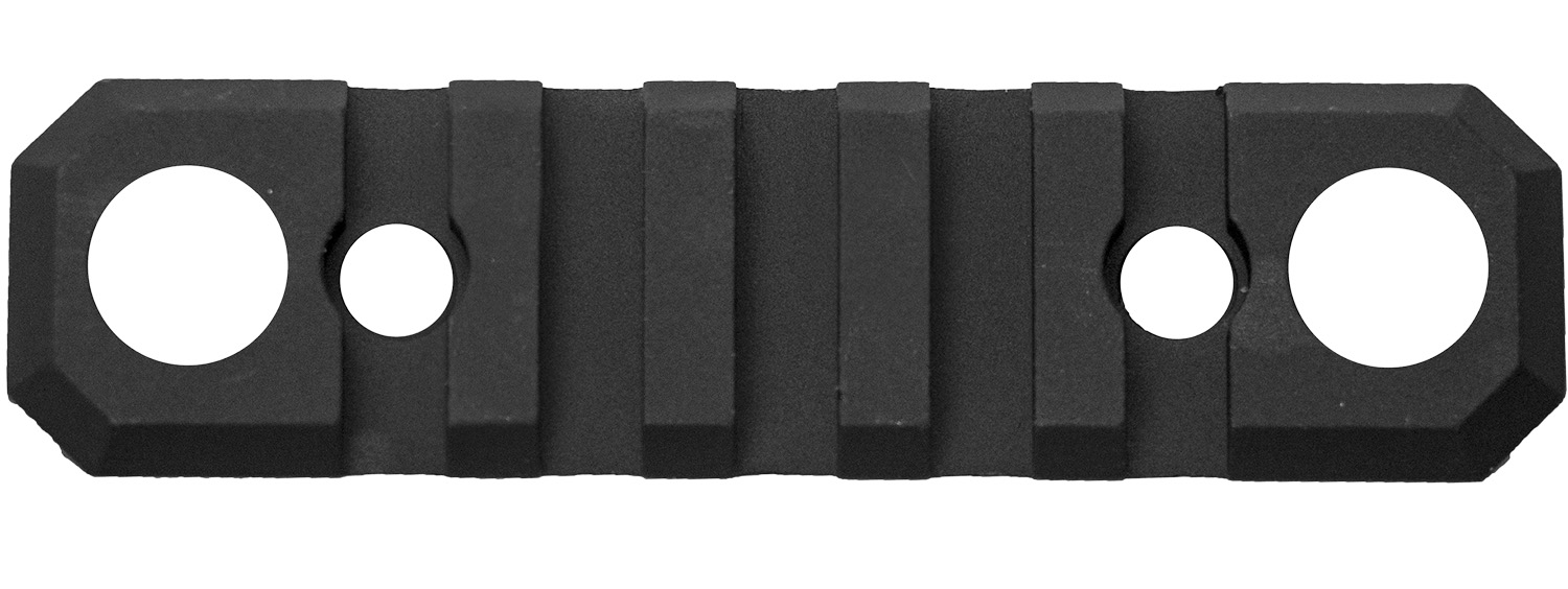 GrovTec GTSW231 Picatinny Keymod Rail, 3.1 In, 5 Slot, Push Button Bases, Black Hard Anodized