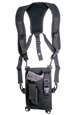 GrovTec Trail Pack Shoulder Holster System, Black 1000D Nylon, Right Hand