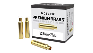 Nosler 10222 .33 Nosler Premium Brass Unprimed Rifle Cases, 25/Box