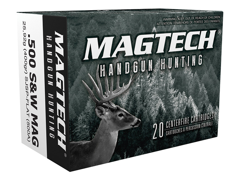 Magtech 500 S&W Magnum 400 gr SJSP Flat 20 Rounds Per Box