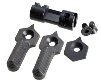 Strike Industries Hex 3 In 1 Selector Switch 60/90 Degree Black Steel AR-Platform Ambidextrous