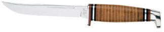 Case 00381 5 in Fixed Clip-Point Utility Leather Hunter Tru-Sharp SS Blade
