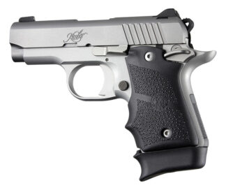 Hogue Rubber Grip Finger Grooves for Kimber Micro 9 Ambi Safety, Black