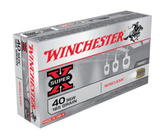 Winchester Super-X .40 S&W 165 gr WinClean Brass, 50 Rounds