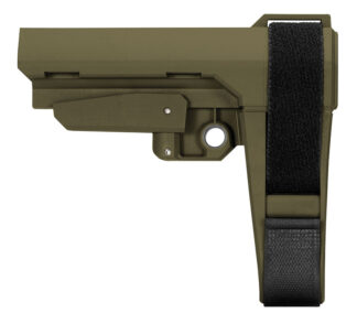SB Tactical SBA3 Pistol Stabilizing Brace for AR, 5-Position Adjustable, OD Green