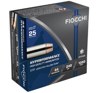 Fiocchi 44 Magnum 240 gr XTP Hollow Point, 25 Rounds Per Box
