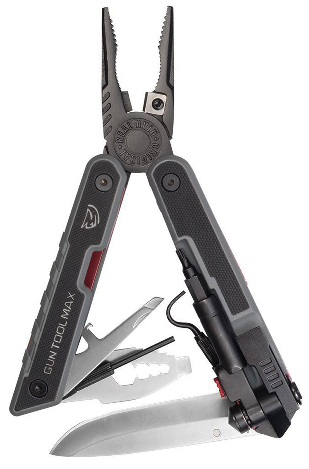 Real Avid Gun Tool Max Multitool 3.25" 440 Stainless Drop Point Blade W/ G10 Handle