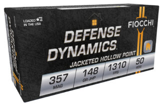 Fiocchi Defense Dynamics .357 Magnum 148 gr JHP Ammo - 50 Rounds Per Box