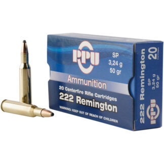 PPU Prvi Partisan .222 Rem 50 gr Soft Point Ammo, 20 Rounds/Box