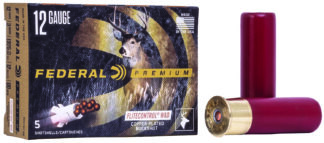Federal Premium Vital-Shok 12 Gauge 3 in 00 Buck FliteControl, 12 Pellets, 5 Rounds