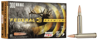 Federal Premium .300 Winchester Magnum 165 gr Barnes Triple-Shock X TSX 20-Round Box
