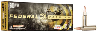 Federal Ammunition Premium 300 WSM 165 gr Barnes Triple-Shock X, 20 Rounds Per Box