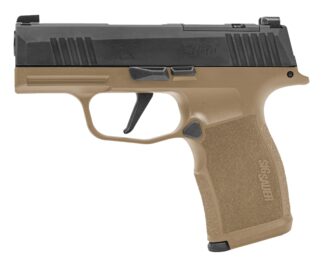 Sig Sauer P365X 9mm Striker-Fired Semi-Auto 3.1 in, 12+1, Black Slide/Coyote Frame, Night Sights