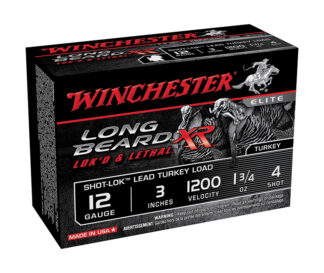 Winchester LongBeard XR 12 Gauge 3 in #4 Shot Turkey Shells, 1.75 oz, 10 Rounds