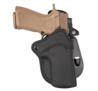 1791 Gunleather Optic Ready Paddle Holster, Stealth Black, Right Hand, Size 2.4