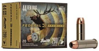 Federal Premium .44 Magnum 280gr Swift a-Frame V-Shok Ammo (20 Rounds)