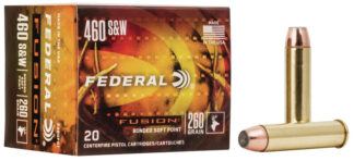 Federal Ammunition .460 S&W Magnum 260 gr Fusion Soft Point 20 Rounds