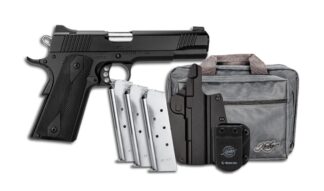 Kimber Custom LW Club Bundle .45 ACP, 5 in, Black, Fixed White Dot Sights